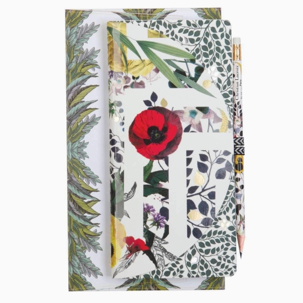 Christian Lacroix Primavera Notebook Set with Pencil & Pouch